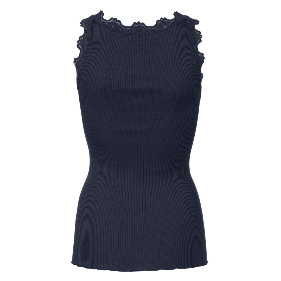 Rosemunde Babette Silke Top - Navy - Butik VIVI