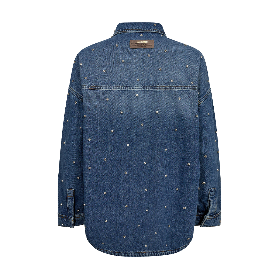 Mos Mosh MMEmme Marine Skjorte - Mid Blue