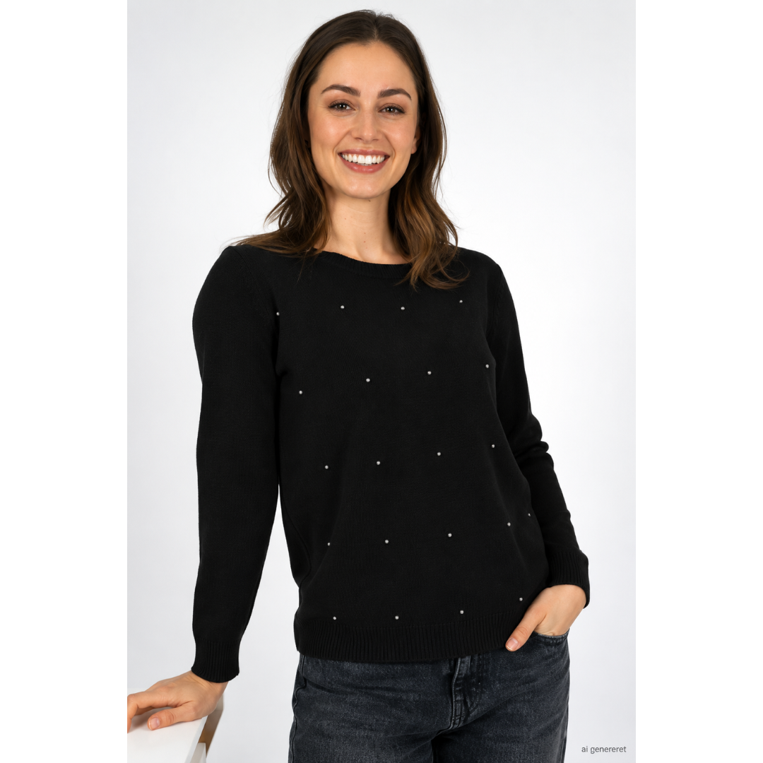 Marinello Ladies Sweater Strik - Black