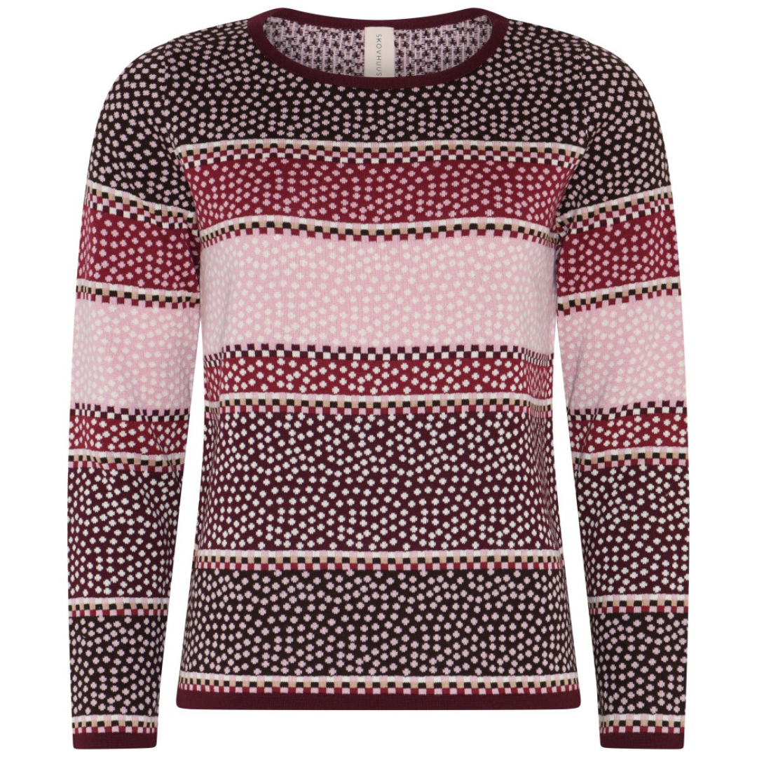 Skovhuus Rundhals Bluse - Blackberry