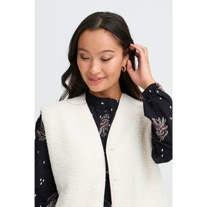 Fransa FRGWYNNE Vest - whisper white