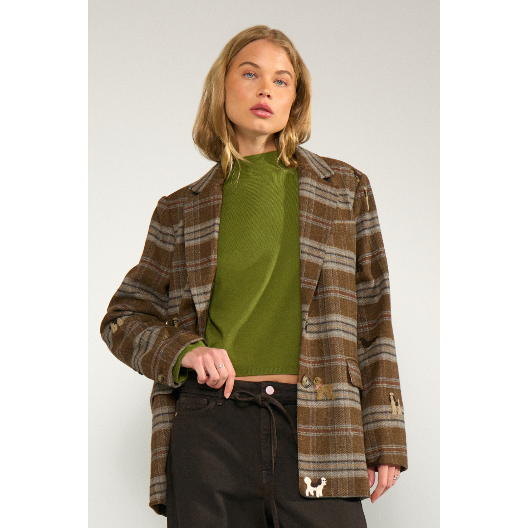 Nümph Nuezma Oversize Blazer - Kelp