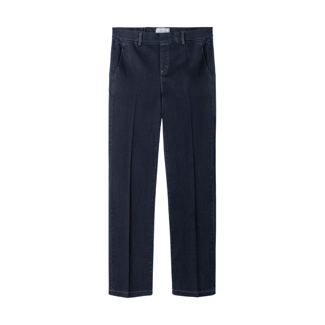 Anna Montana 1045 MILA WIDE FLEXI MILANO Bukser - Dark Blue - Butik VIVI