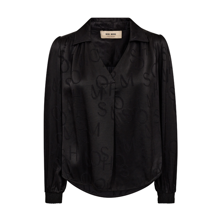 Mos Mosh MMAldo Monogram Bluse - Black