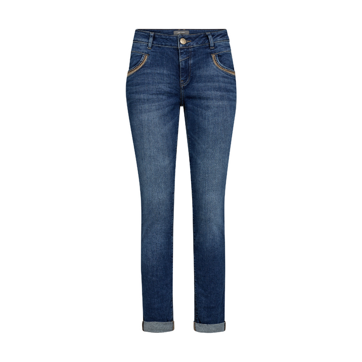Mos Mosh MMNaomi Ricamo Jeans- Mid Blue, Regular