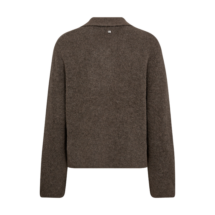 Mos Mosh MMThora Aidy Polo Knit Striktrøje - Falcon