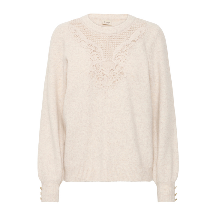 Fransa  FRELLEN Pullover 2 - oatmeal melange